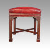 Pair of Chinese Chippendale mahogany stools side view