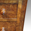 Pair of Victorian burr walnut bedside chests corner