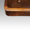 Pair of Victorian burr walnut bedside chests plinth