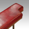 Steel and red leather club fender rear corner