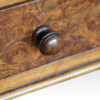 Victorian burr walnut pedestal desk knob