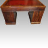 Victorian burr walnut pedestal desk rear