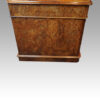 Victorian burr walnut pedestal desk side