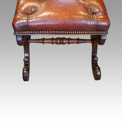 William IV rosewood window seat end