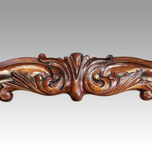 William IV rosewood window seat front stretcher