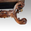 William IV rosewood window seat scroll leg