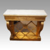 19thc Empire gilt console table front
