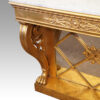 19thc Empire gilt console table inside leg