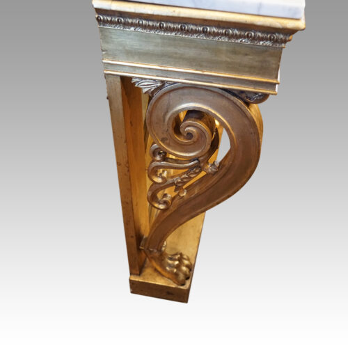 19thc Empire gilt console table leg