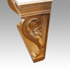 19thc Empire gilt console table scroll leg