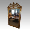 19thc. gold and platinum leaf mirror at angle
