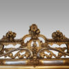 19thc. gold and platinum leaf mirror crest