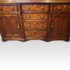 Antique oak Gothic kitchen dresser base front