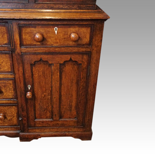 Antique oak Gothic kitchen dresser door