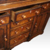 Antique oak Gothic kitchen dresser drawer open