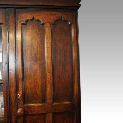 Antique oak Gothic kitchen dresser pointed panel