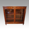 Edwardian inlaid mahogany glazed bookcase