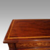 Edwardian inlaid mahogany glazed bookcase banding