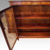 Edwardian inlaid mahogany glazed bookcase interior