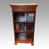 Edwardian narrow open bookcase front