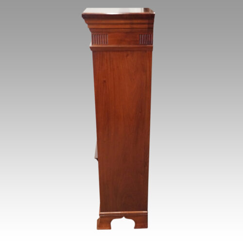 Edwardian narrow open bookcase side