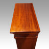 Edwardian narrow open bookcase top surface