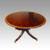 Mahogany extending cross banded dining table closed no leaf