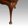 Queen Anne style walnut domed bureau bookcase leg