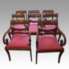 Set of 8 Regency mahogany dining chairs