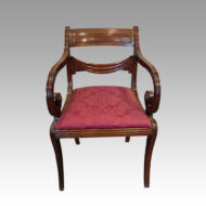 Set of 8 Regency mahogany dining chairs armchair