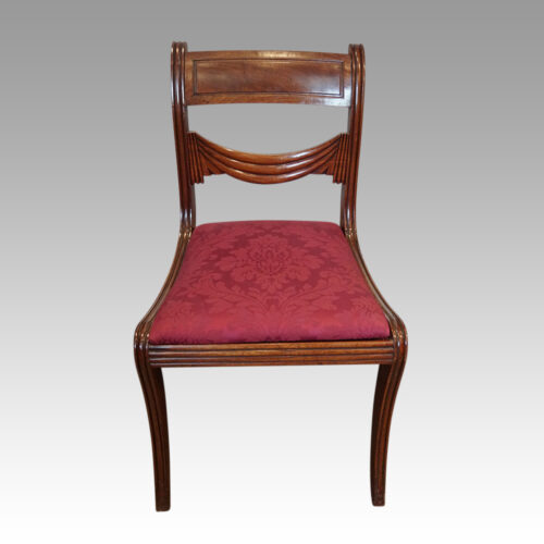Set of 8 Regency mahogany dining chairs side chair