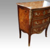 Small Continental marquetry commode angle