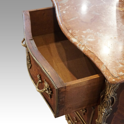 Small Continental marquetry commode drawer