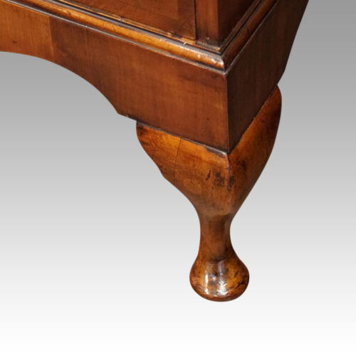Tall walnut chest foot