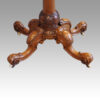Victorian demi lune walnut card table base
