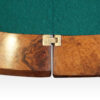 Victorian demi lune walnut card table hinge