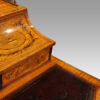 Victorian inlaid Satinwood bon heur du jour desk leather