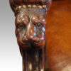 Victorian lions head easy chair carved grip