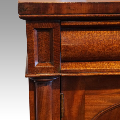 Victorian mahogany chiffonier detail