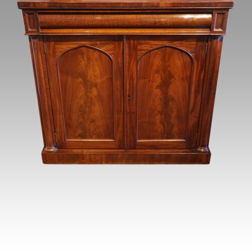 Victorian mahogany chiffonier doors