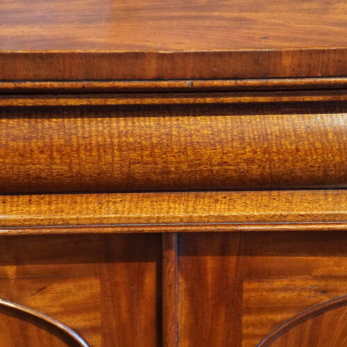 Victorian mahogany chiffonier drawer grain