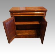 Victorian mahogany chiffonier interior