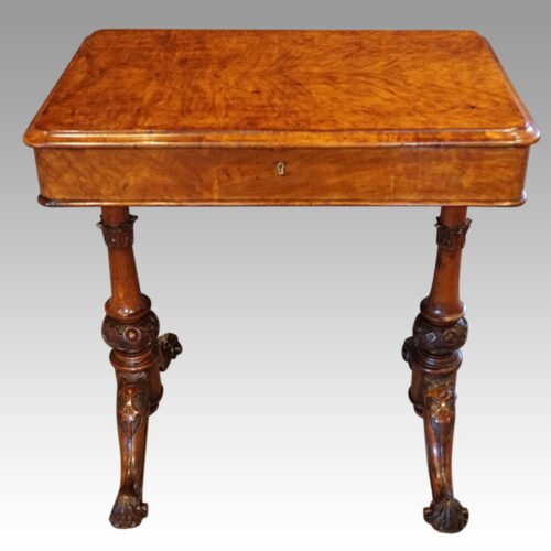Victorian pollard oak work-table