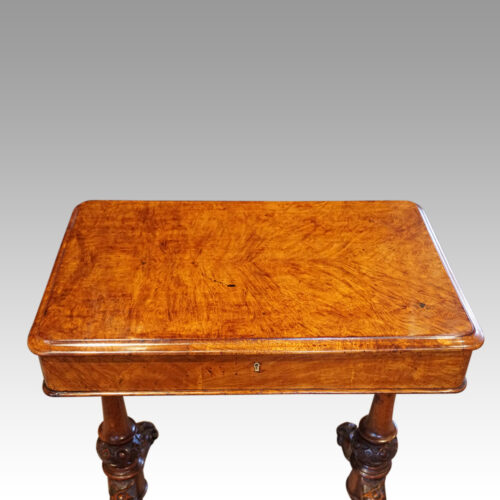Victorian pollard oak work-table front top