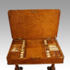 Victorian pollard oak work-table interior