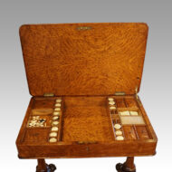 Victorian pollard oak work-table interior