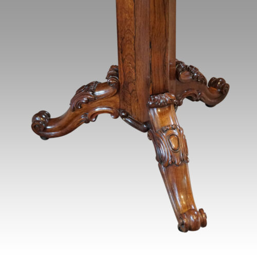 Victorian shaped rosewood centre table base