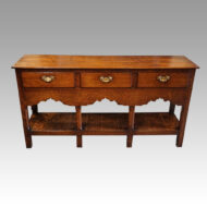 19th.c oak pot board dresser base