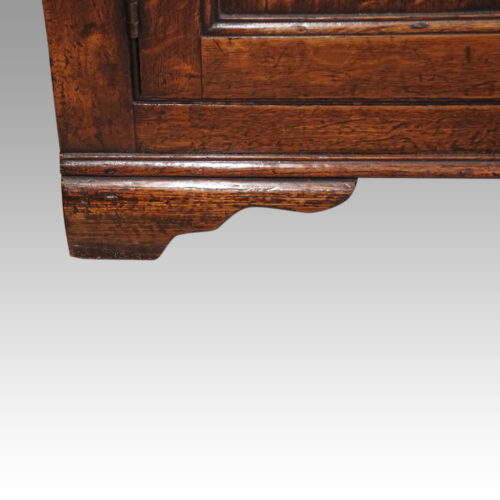 19thc. oak cupboard dresser foot