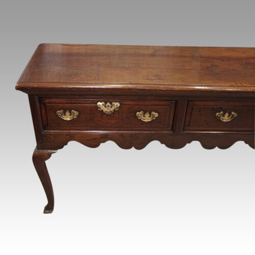 Antique cabriole leg dresser base end
